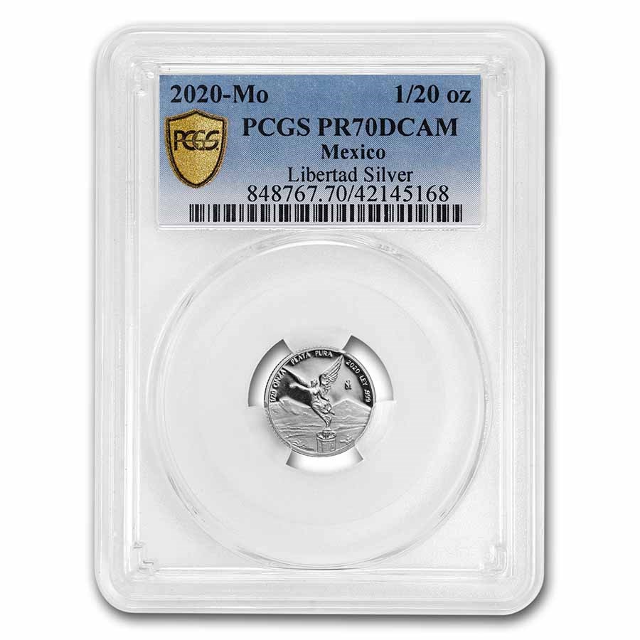 2020 Mexico 1/20 oz Proof Silver Libertad PR-70 PCGS