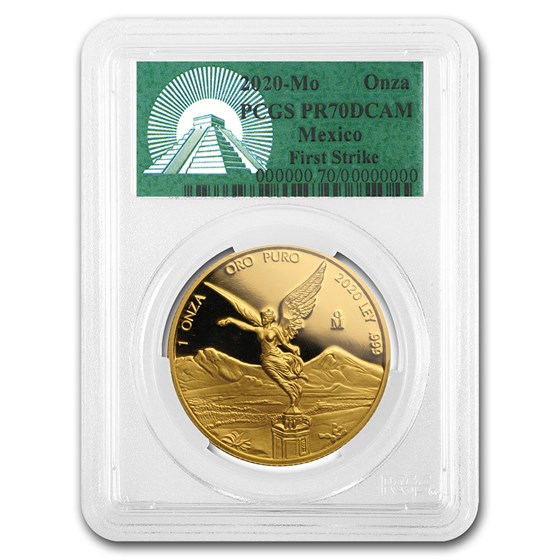 2020 Mexico 1 oz Proof Gold Libertad PR-70 PCGS (FirstStrike®) 2020 Mexico 1 oz Proof Gold Libertad PR-70 PCGS (FirstStrike®)