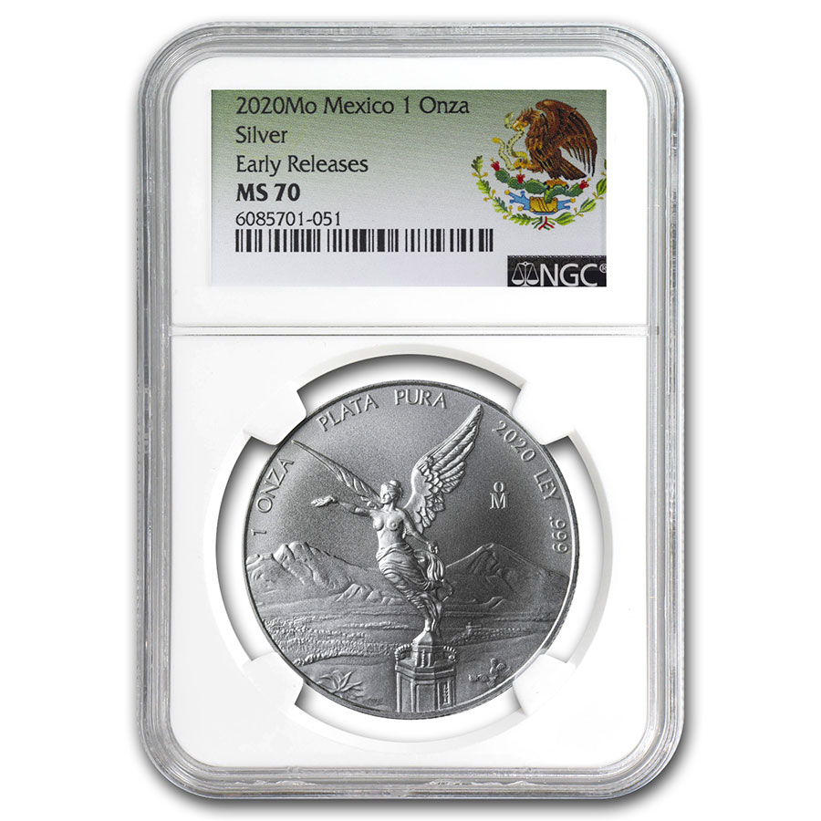 適当な価格 アンティークコイン コイン 金貨 銀貨 送料無料 2020 Mexico Silver Libertad oz NGC MS70  Onza Coin Mexican JJ953