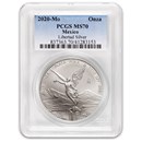 2020 Mexico 1 oz Silver Libertad MS-70 PCGS