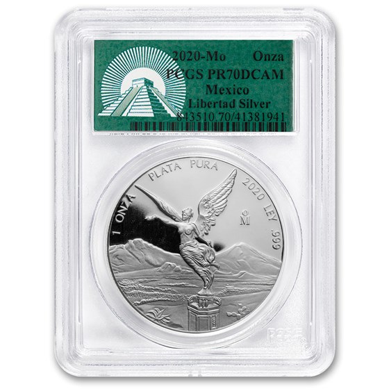 2020 Mexico 1 oz Silver Libertad PR-70 PCGS (Green Label) 2020 Mexico 1 oz Silver Libertad PR-70 PCGS (Green Label)
