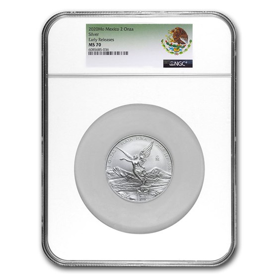 2020 Mexico 2 oz Silver Libertad MS-70 NGC (Early Release) 2020 Mexico 2 oz Silver Libertad MS-70 NGC (Early Release)