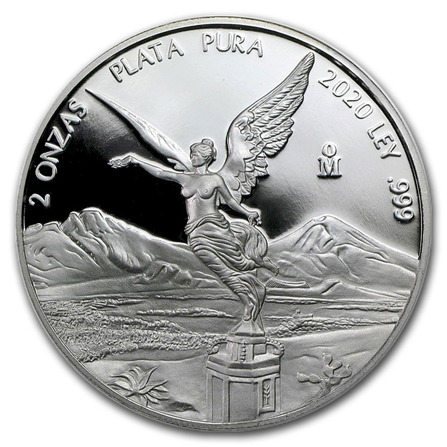 2020 Mexico 2 oz Silver Libertad Proof (In Capsule)