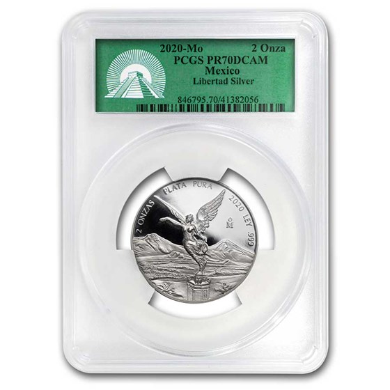 2020 Mexico 2 oz Silver Libertad Proof PR-70 PCGS 2020 Mexico 2 oz Silver Libertad Proof PR-70 PCGS