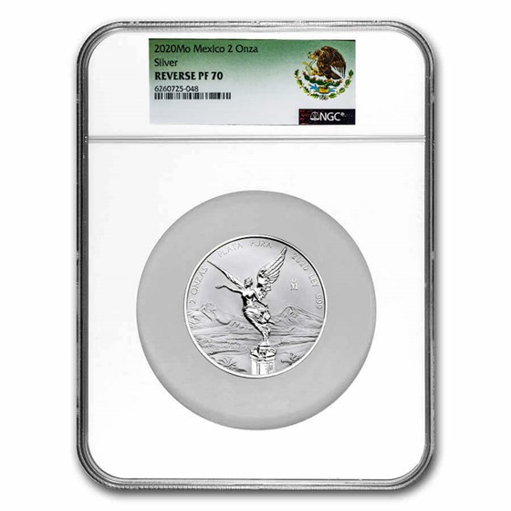 2020 Mexico 2 oz Silver Libertad Reverse Proof PF-70 NGC 2020 Mexico 2 oz Silver Libertad Reverse Proof PF-70 NGC