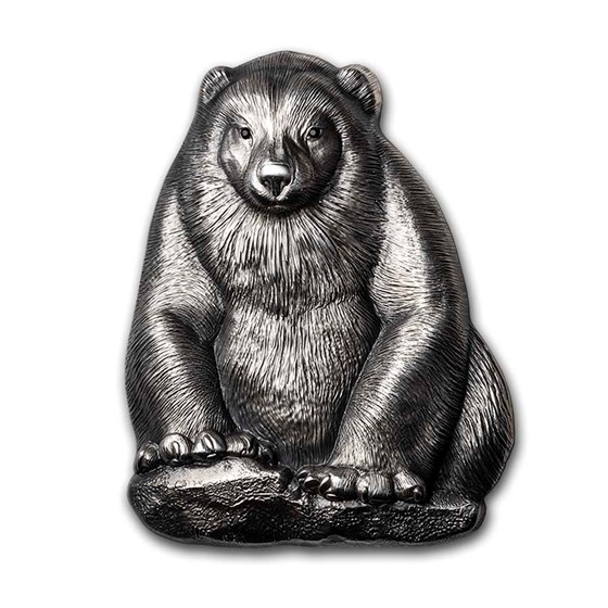 2020 Mongolia 2 oz Silver 3D Mongolian Wildlife Shaped Gulo Gulo 2020 Mongolia 2 oz Silver 3D Mongolian Wildlife Shaped Gulo Gulo