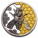 2020 Mongolia 3 oz Silver Clockwork Evolution: Mechanical Bee