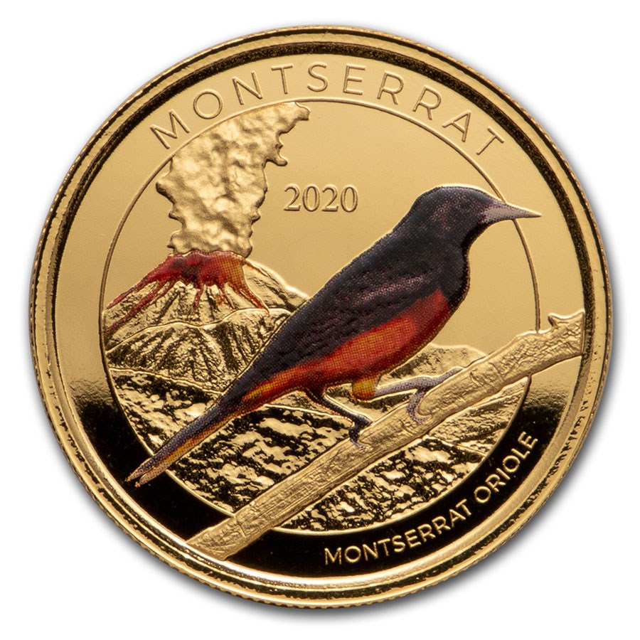 2020 Montserrat 1 oz Gold Oriole (Colorized)