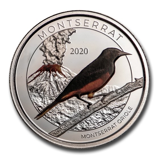 2020 Montserrat 1 oz Silver Oriole (Colorized) 2020 Montserrat 1 oz Silver Oriole (Colorized)
