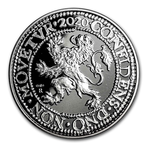 2020 Netherlands 1 oz Silver Proof Lion Dollar (w/Box & COA) 2020 Netherlands 1 oz Silver Proof Lion Dollar (w/Box & COA)