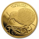 2020 New Zealand 1/4 oz Proof Gold $10 Kiwi