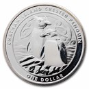 2020 New Zealand Silver Chatham Island Crested Penguin (No COA)