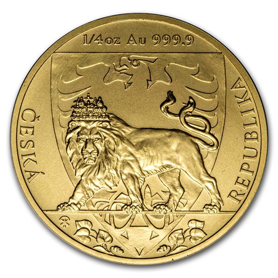Buy 2020 Niue 1/4 oz Gold Czech Lion BU | APMEX