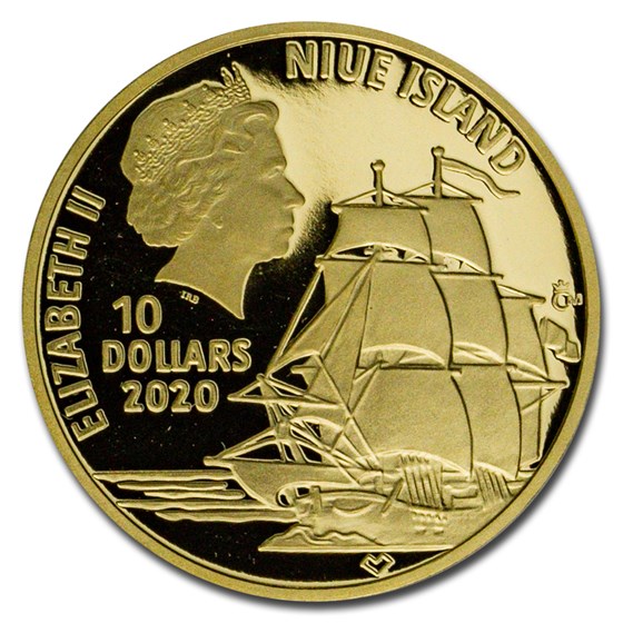 Buy 2020 Niue 1/4 oz Gold Proof On Waves: Vasco da Gama ...