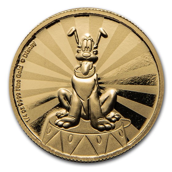 2020 Niue 1/4 oz Proof Gold $25 Disney: Pluto 2020 Niue 1/4 oz Proof Gold $25 Disney: Pluto