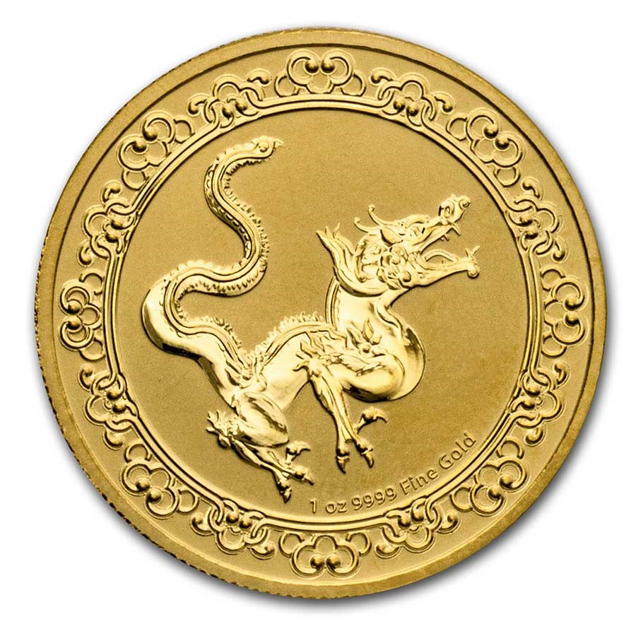 2020 Niue 1 oz Gold $250 Celestial Animals Snake (w/Box & COA)