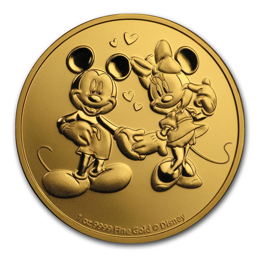 MICKEY MINNIE MOUSE Disney 1 Oz Silver Medal