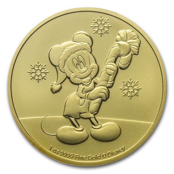 2020 Niue 1 oz Gold $250 Disney Mickey Mouse Christmas BU 2020 Niue 1 oz Gold $250 Disney Mickey Mouse Christmas BU