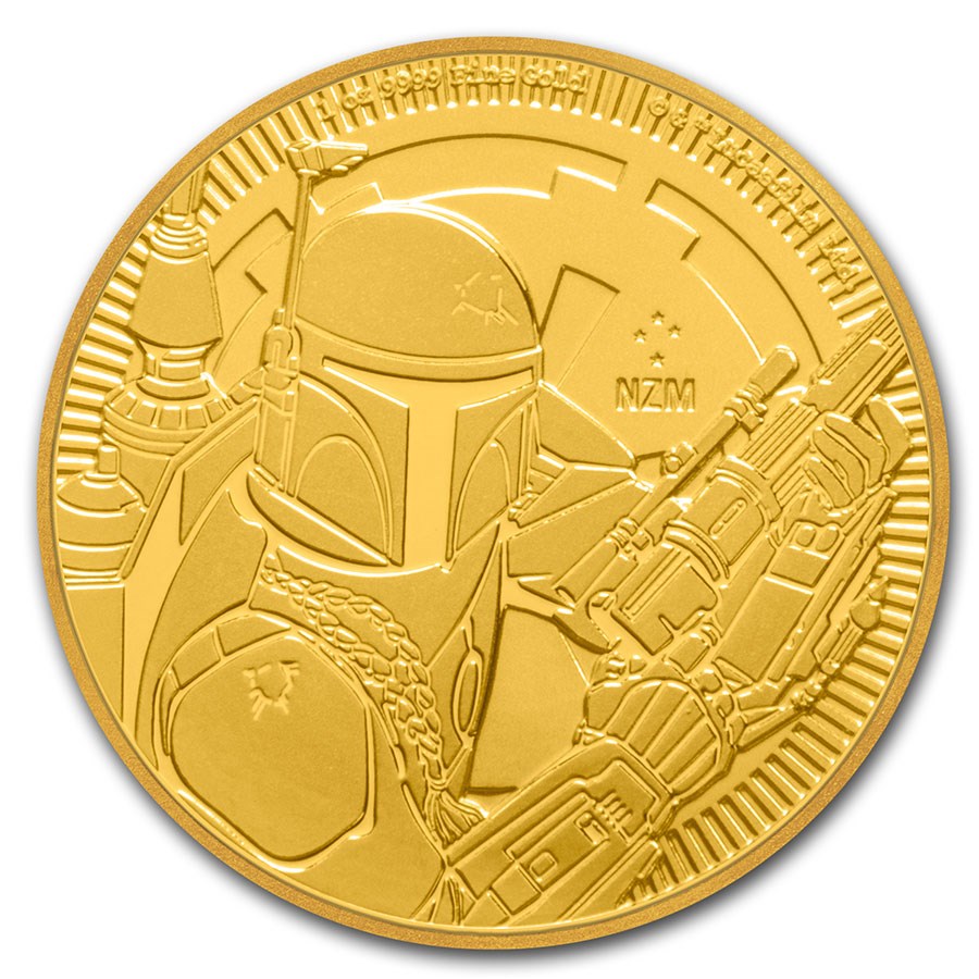 2020 Niue 1 oz Gold $250 Star Wars: Boba Fett BU