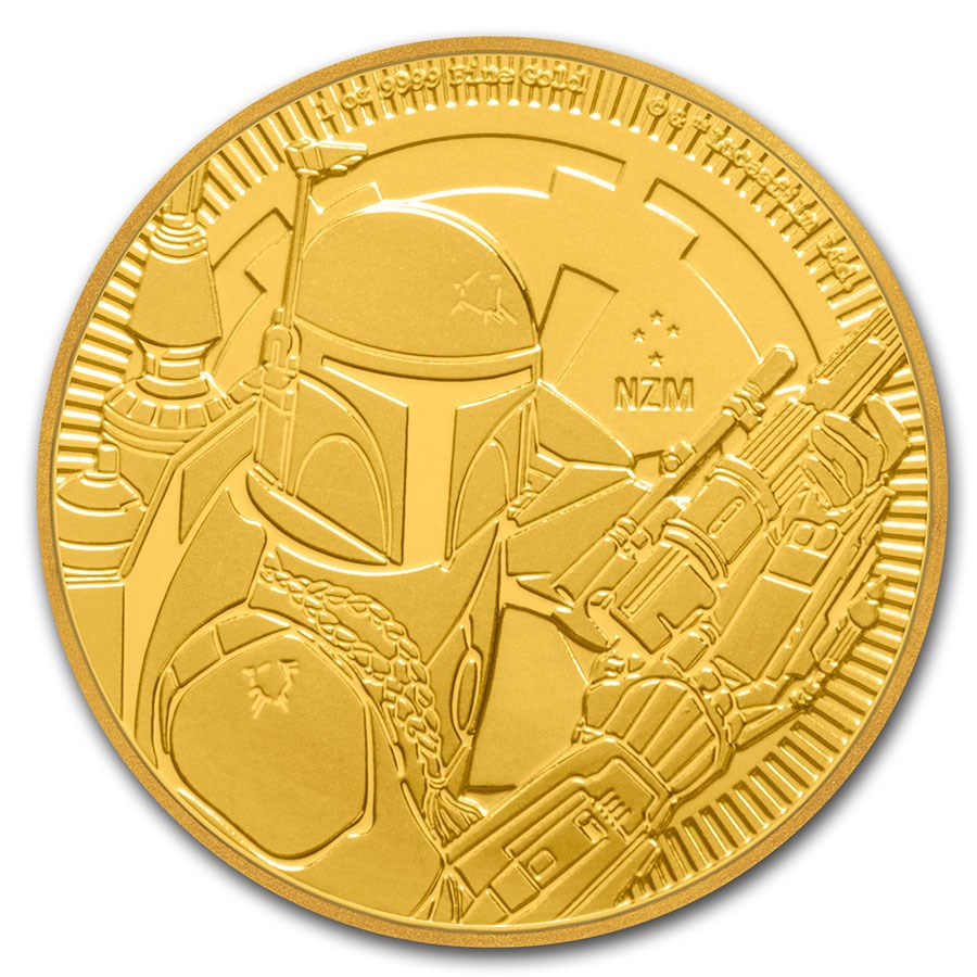 2020 Niue 1 oz Gold $250 Star Wars: Boba Fett BU