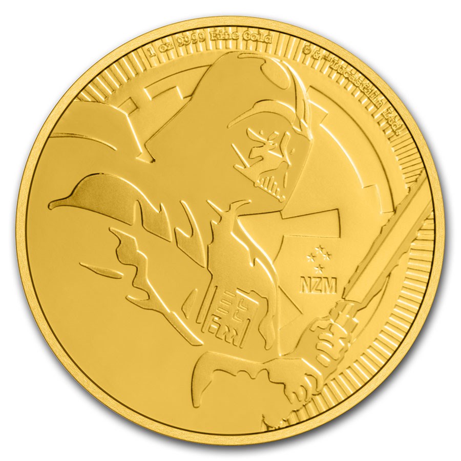 2020 Niue 1 oz Gold $250 Star Wars: Darth Vader BU