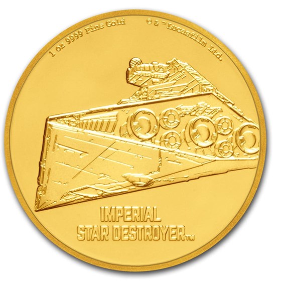 2020 Niue 1 oz Gold $250 Star Wars Star Destroyer 2020 Niue 1 oz Gold $250 Star Wars Star Destroyer