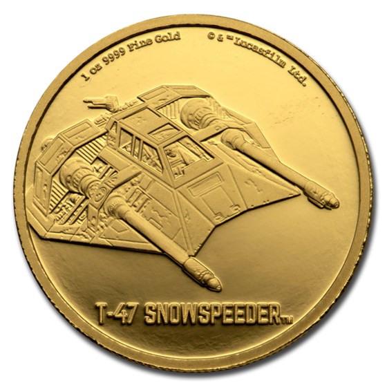 2020 Niue 1 oz Gold $250 Star Wars T-47 Snowspeeder 2020 Niue 1 oz Gold $250 Star Wars T-47 Snowspeeder