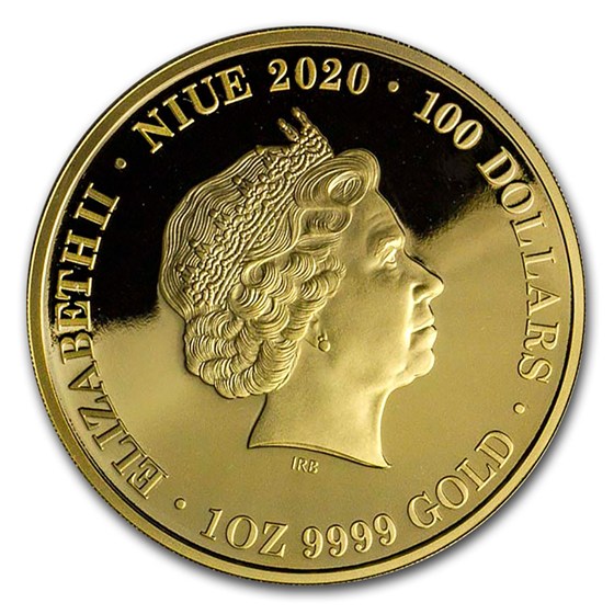 Buy 2020 Niue 1 oz Gold Wildlife Up Close; Frilled Neck Lizard | APMEX