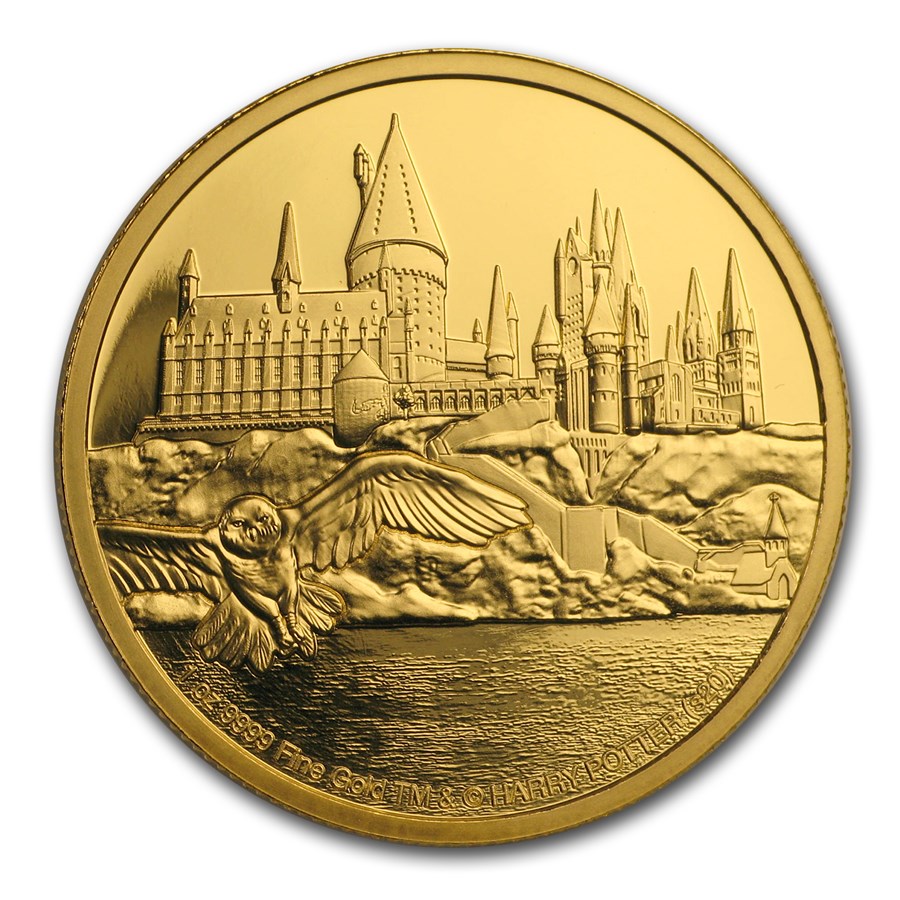 2020 Niue 1 oz Proof Gold - Hogwarts Castle