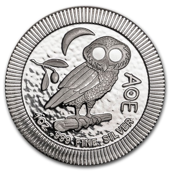 2020 Niue 1 oz Silver $2 Athenian Owl Stackable Coin 2020 Niue 1 oz Silver $2 Athenian Owl Stackable Coin