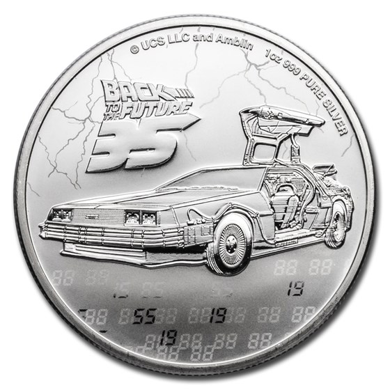 2020 Niue 1 oz Silver $2 Back to the Future 35th Anniversary BU 2020 Niue 1 oz Silver $2 Back to the Future 35th Anniversary BU