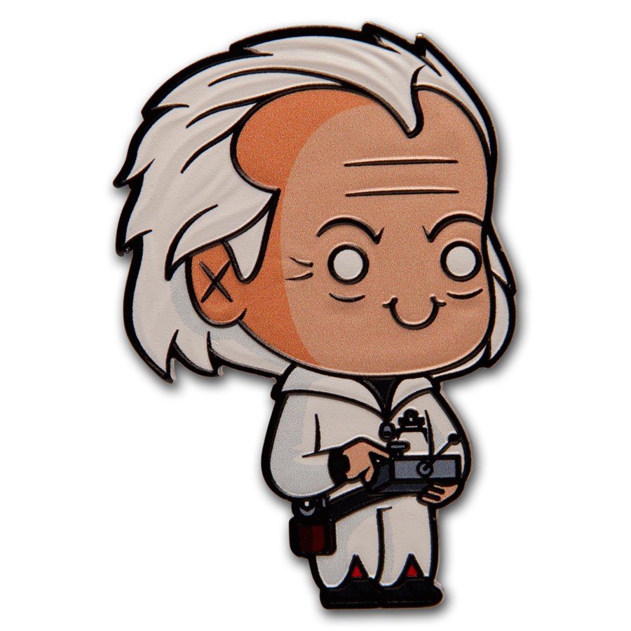 2020 Niue 1 oz Silver $2 Back to the Future: Doc Brown BU