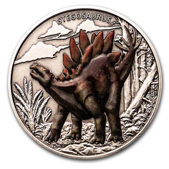 2020 Niue 1 oz Silver $2 Dinosaurs - Stegosaurus 2020 Niue 1 oz Silver $2 Dinosaurs - Stegosaurus