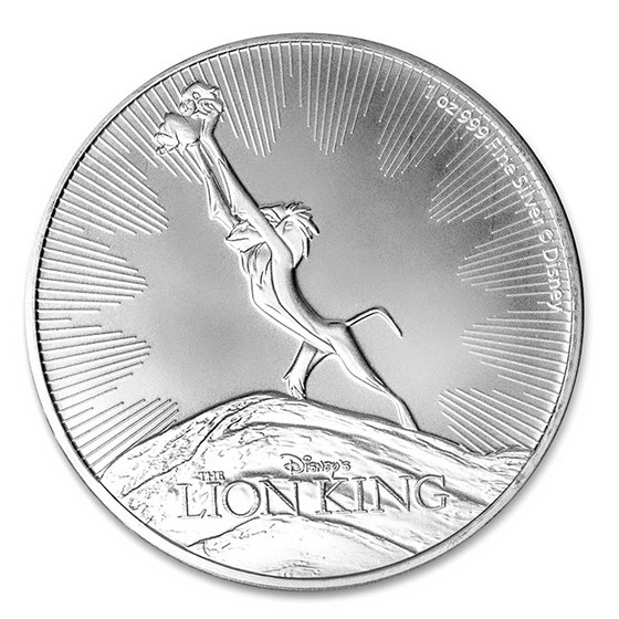 2020 Niue 1 oz Silver $2 Disney Lion King The Circle of Life BU