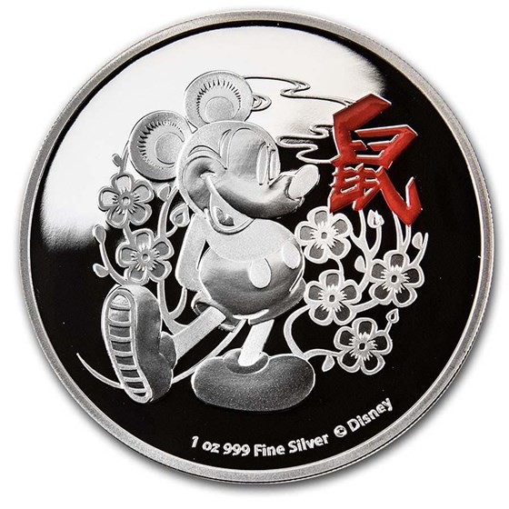 2020 Niue 1 oz Silver $2 Disney Lunar Year of the Mouse Proof 2020 Niue 1 oz Silver $2 Disney Lunar Year of the Mouse Proof