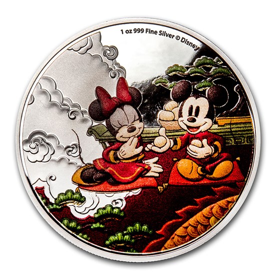 2020 Niue 1 oz Silver $2 Disney Year of the Mouse - Good Fortune 2020 Niue 1 oz Silver $2 Disney Year of the Mouse - Good Fortune
