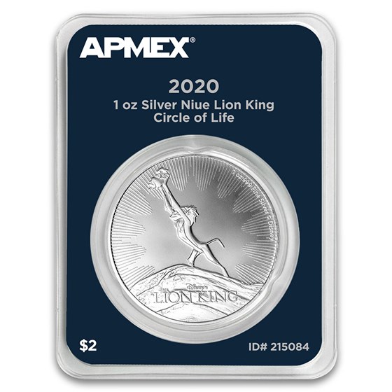 2020 Niue 1 oz Silver $2 Lion King Circle of Life (MD® Premier)