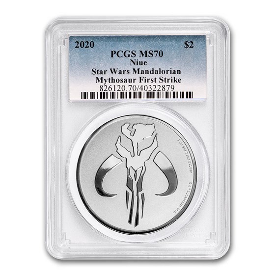 2020 Niue 1 oz Silver $2 Star Wars: Mythosaur MS-70 PCGS (FS) 2020 Niue 1 oz Silver $2 Star Wars: Mythosaur MS-70 PCGS (FS)