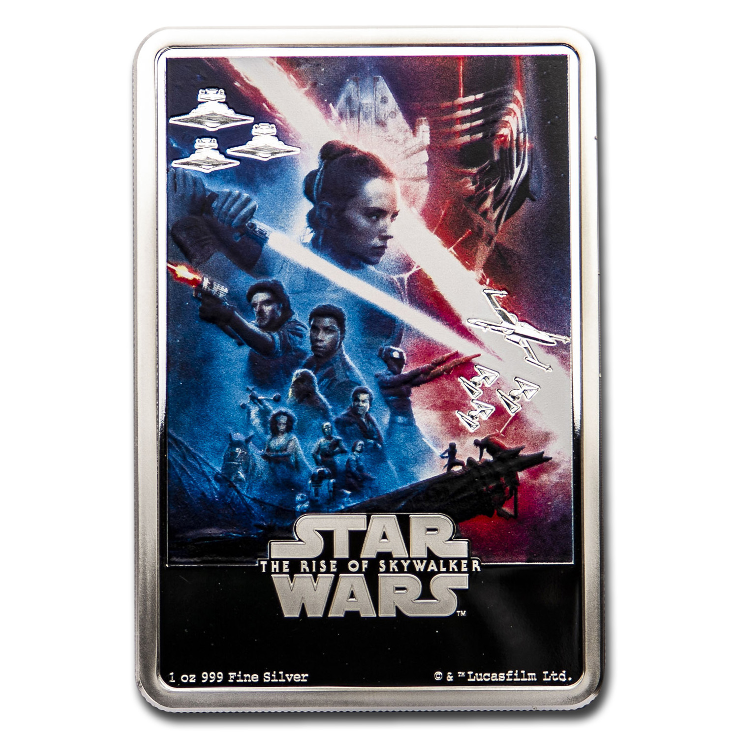 Luke Sky walker 5g Silver Coin Note PLUS Collector's Album Star Wars