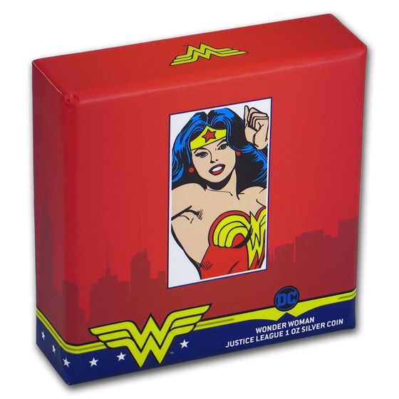 Buy 2020 Niue 1 oz Silver Coin $2 Justice League 60th: Wonder Woman | APMEX