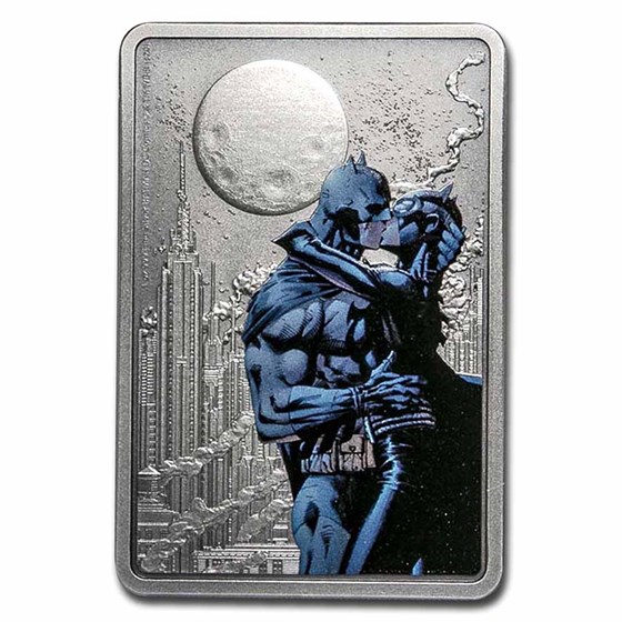 2020 Niue 1 oz Silver Coin $2 - The Caped Crusader - The Kiss 2020 Niue 1 oz Silver Coin $2 - The Caped Crusader - The Kiss
