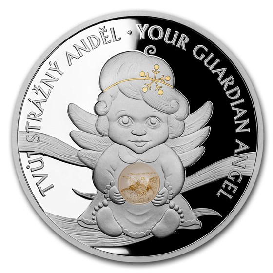 2020 Niue 1 oz Silver Crystal Coin Guardian Angel IIII 2020 Niue 1 oz Silver Crystal Coin Guardian Angel IIII