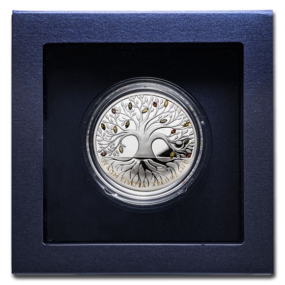 Niue - Tree of Life Cut Coin Pendant