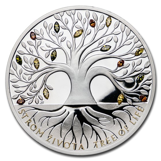 2020 Niue 1 oz Silver Proof Crystal Coin: Tree of Life - Autumn 2020 Niue 1 oz Silver Proof Crystal Coin: Tree of Life - Autumn