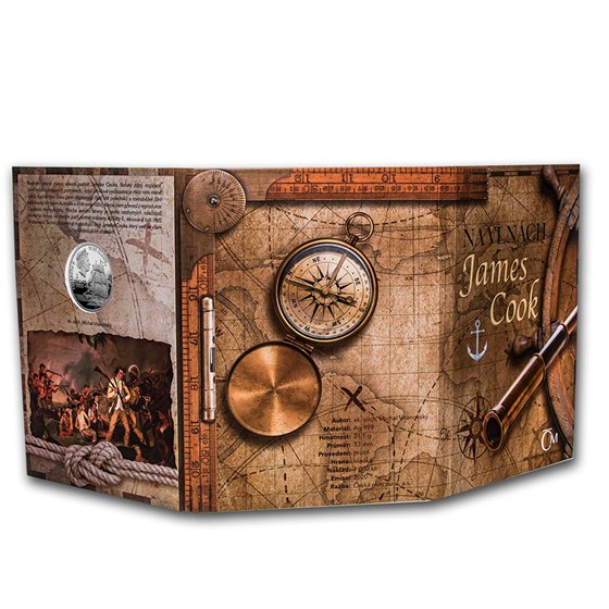 Buy 2020 Niue 1 oz Silver Proof On Waves James Cook APMEX