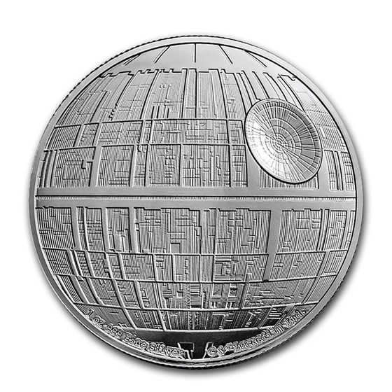 2020 Niue 1 oz Silver Star Wars Death Star (Box & COA) 2020 Niue 1 oz Silver Star Wars Death Star (Box & COA)