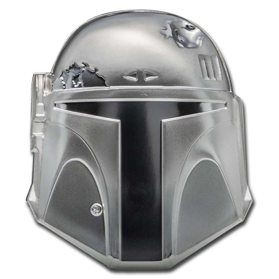 2020 Niue 2 oz Silver $5 Star Wars Boba Fett Helmet UHR 2020 Niue 2 oz Silver $5 Star Wars Boba Fett Helmet UHR