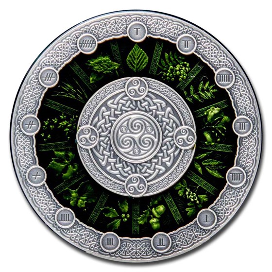 2020 Niue 2 oz Silver Antique Celtic Calendar 2020 Niue 2 oz Silver Antique Celtic Calendar