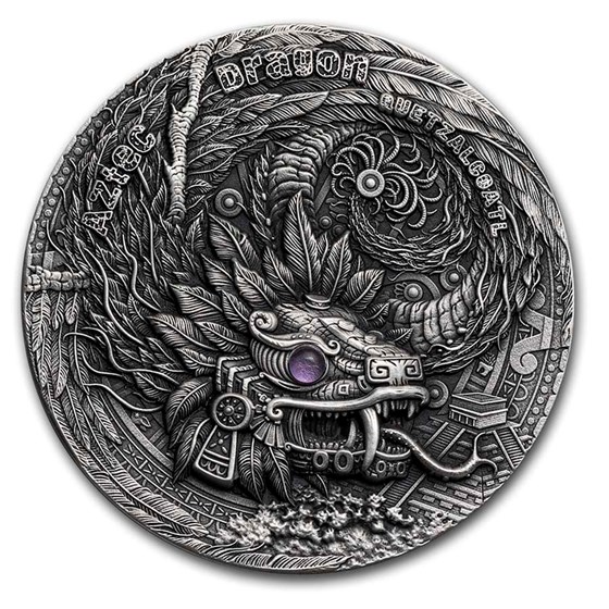 2020 Niue 2 oz Silver Antique Dragons (Aztec Dragon) 2020 Niue 2 oz Silver Antique Dragons (Aztec Dragon)