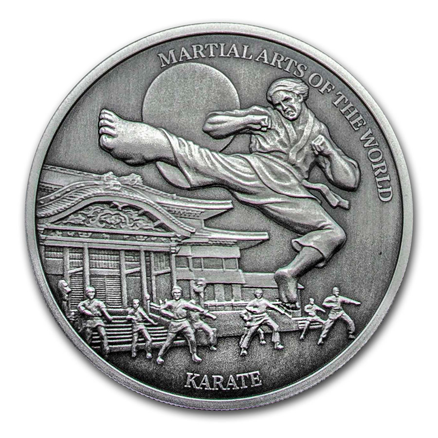 Buy 2020 Niue 2 oz Silver Antique Martial Arts of the World